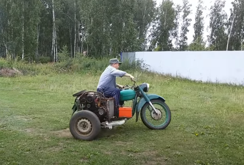 Вы сейчас просматриваете Мотоцикл «Урал» с двигателем от ВАЗ-2109 – главное едет